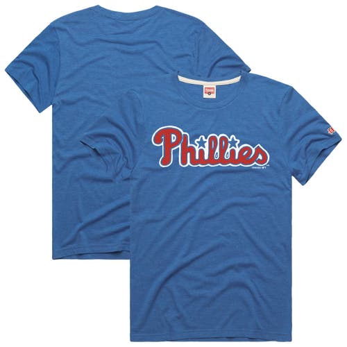 Homage Royal Philadelphia Phillies Hyper Local Tri-blend T-shirt