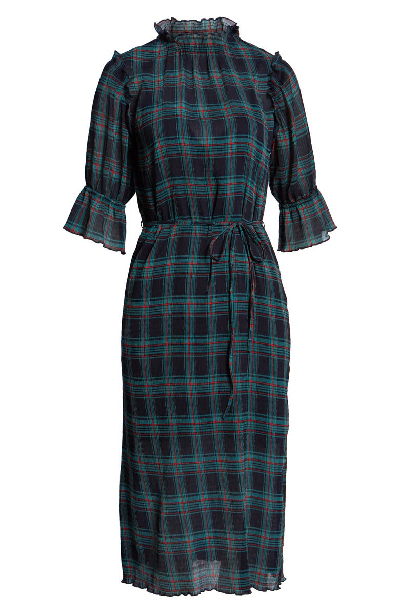 The Fifth Label Zone Tartan Midi Dress, Alternate, color, 