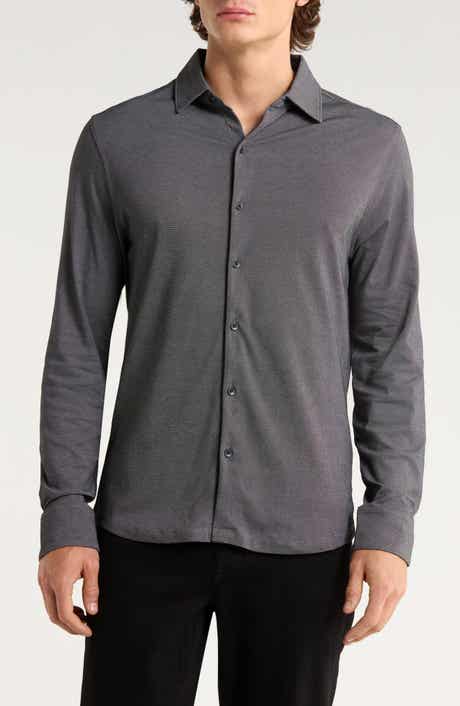 Robert Barakett Northpark Knit Button-Up Shirt
