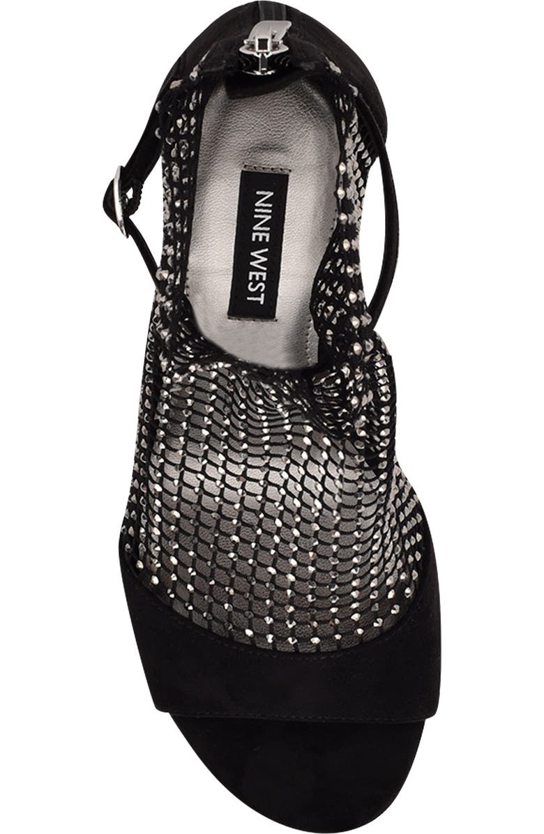 Nine West Imery Rhinestone Fishnet Bootie, Alternate, color,