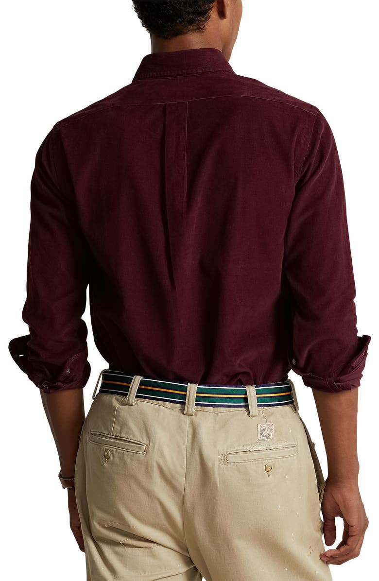 Polo Ralph Lauren Classic Fit Corduroy Button-Down Shirt, Alternate, color, 