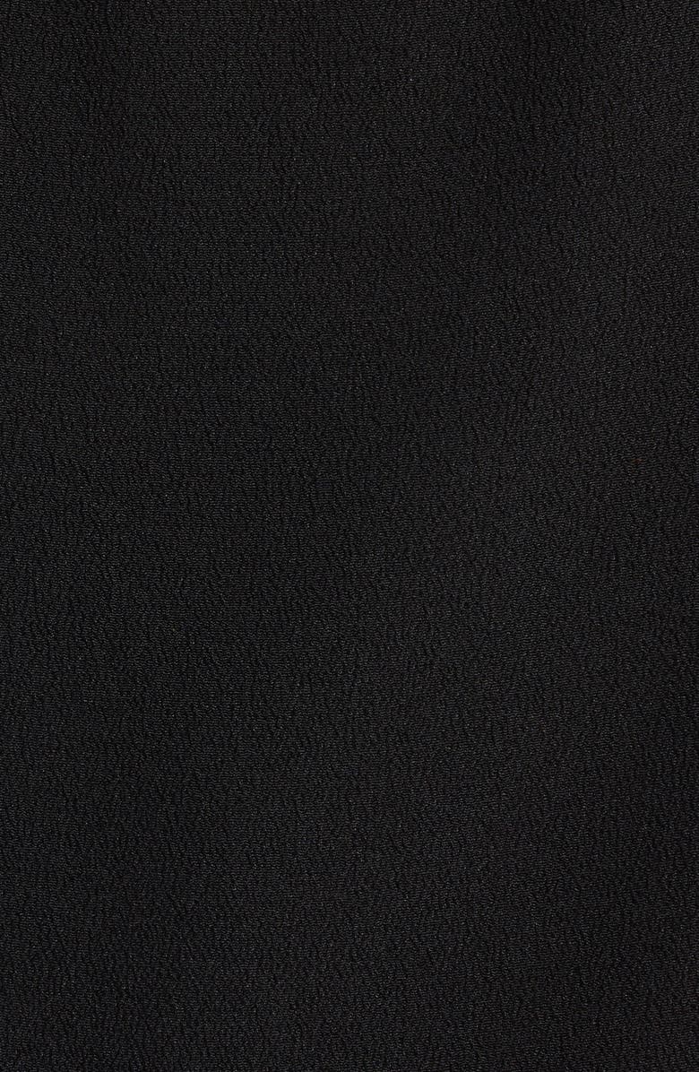 ST. JOHN Lace Trim Silk Crepe Camisole, Alternate, color, Black