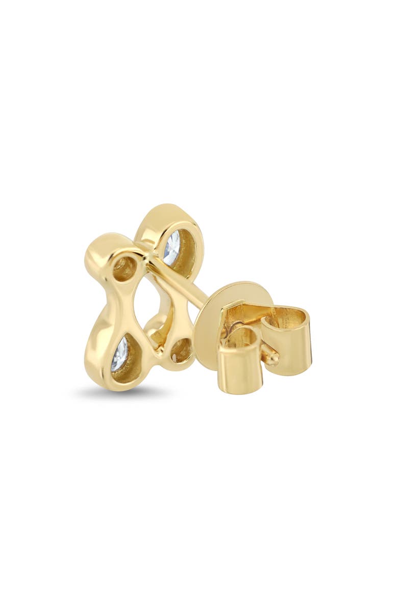 Monaco 18k Gold Diamond Stud Earrings, Alternate, color, 18K YELLOW GOLD