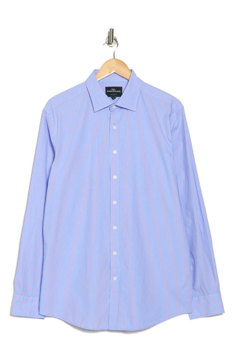 Rodd & Gunn Wildman Avenue Sports Fit Long Sleeve Cotton Button-Up Shirt, Alternate, color, Sky