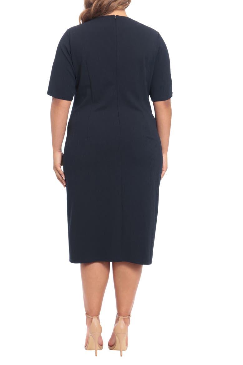 Sheath Midi Dress, Alternate, color, TWILIGHT NAVY
