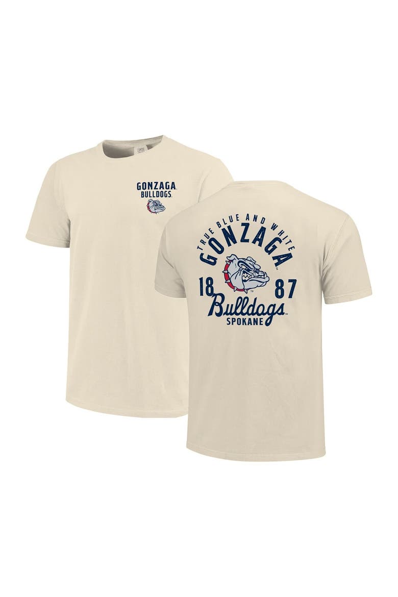 Men's Cream Gonzaga Bulldogs Comfort Colors Mascot Overlay T-Shirt, Main, color, Cream