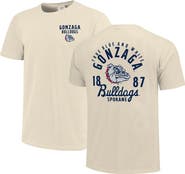 IMAGE ONE Men's Cream Gonzaga Bulldogs Comfort Colors Mascot Overlay T-Shirt