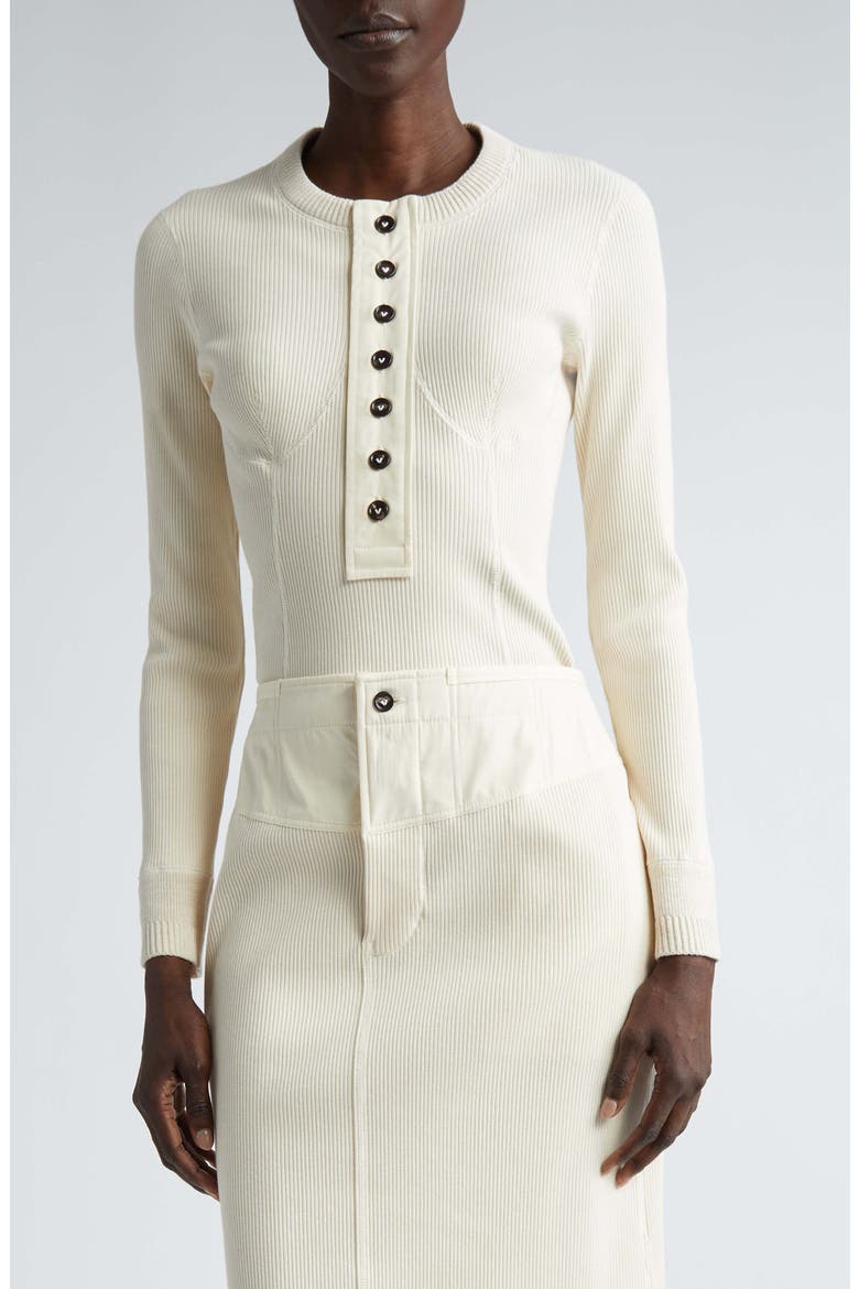 Henley Rib Top, Main, color, SEA SALT