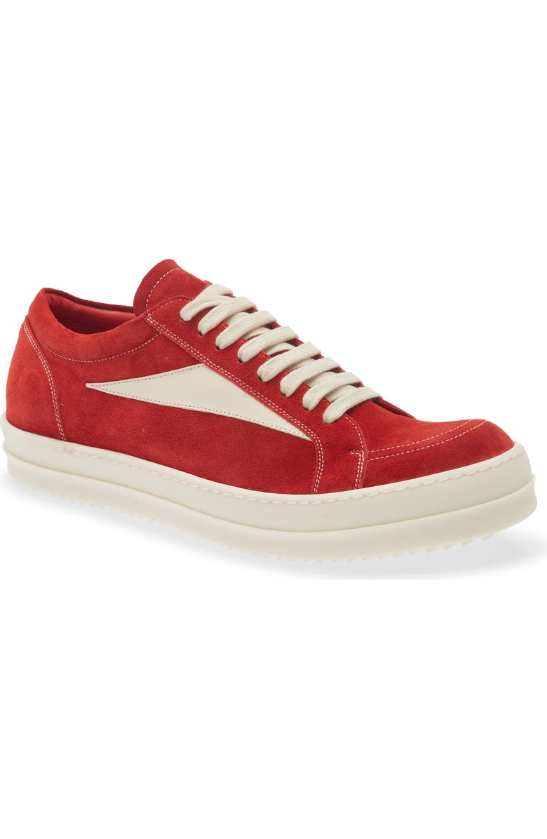 Rick Owens Vintage Sneaker, Main, color, Carnelian/ Milk/ Milk