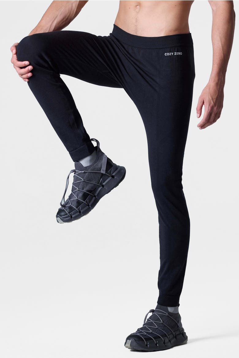Tech Merino Base Layer Slim Fit Jogger, Alternate, color, Black