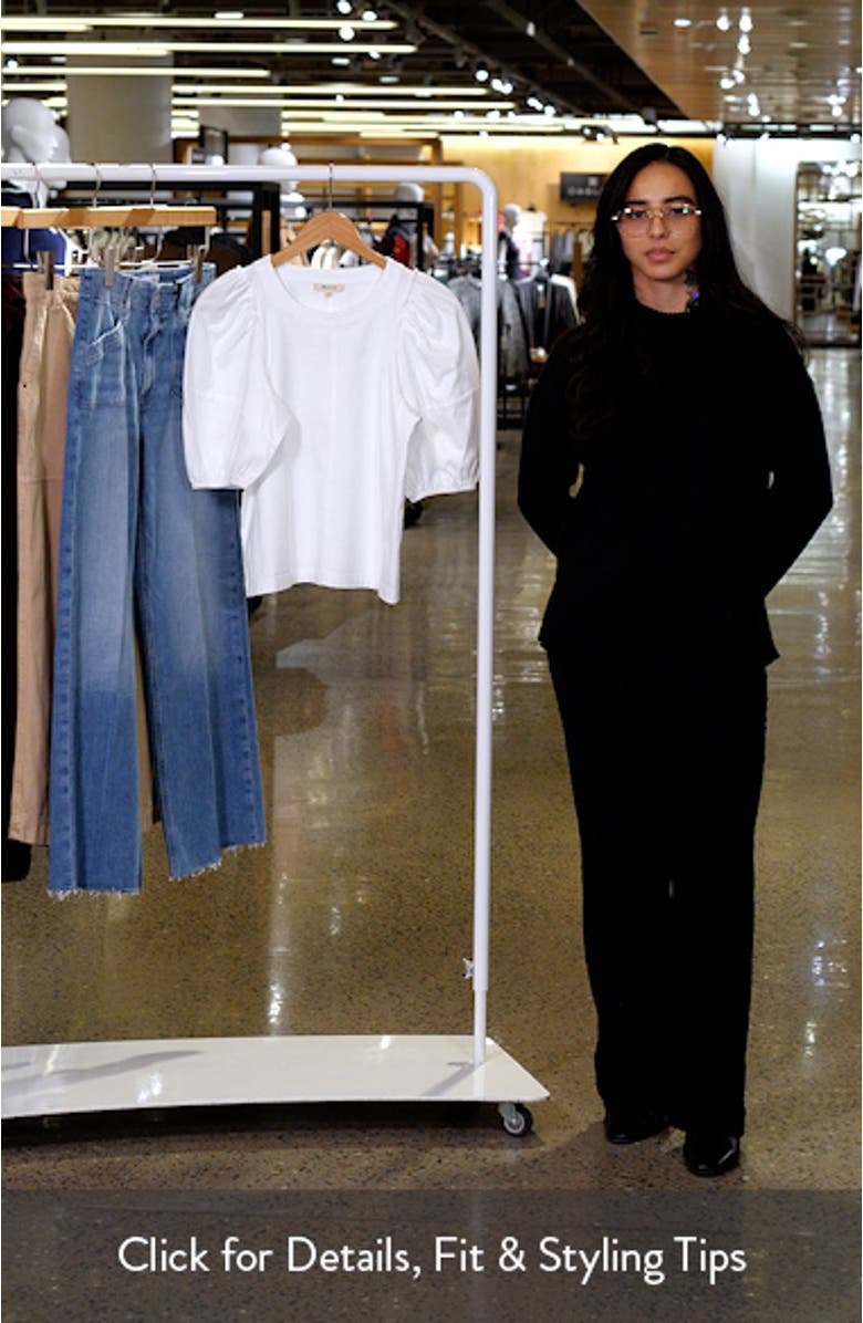 Puff Sleeve Cotton T-Shirt, sales video thumbnail