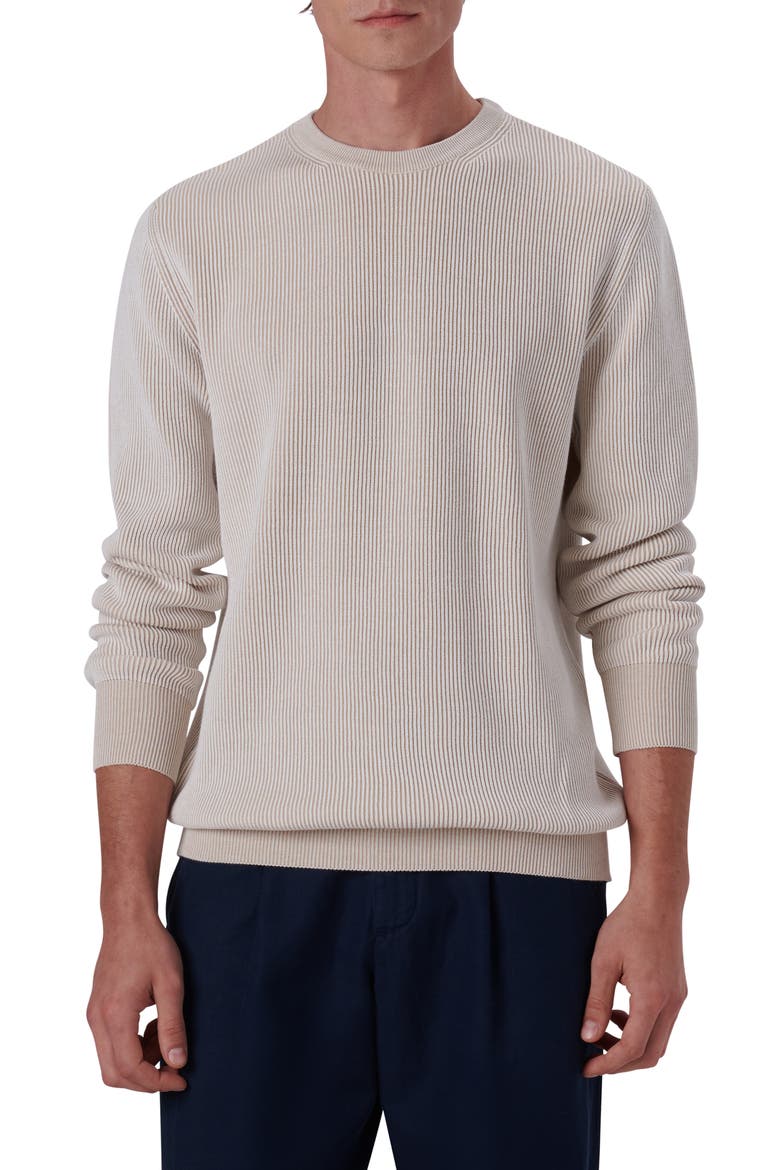 Cotton Rib Sweater, Main, color, CHALK
