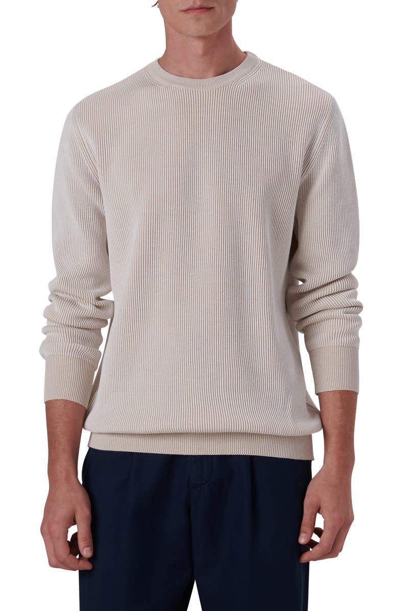 Bugatchi Cotton Rib Sweater, Main, color,