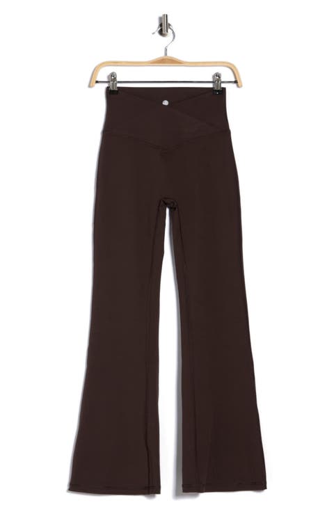 Lux Sophia Crossover Elastic Flare Leggings