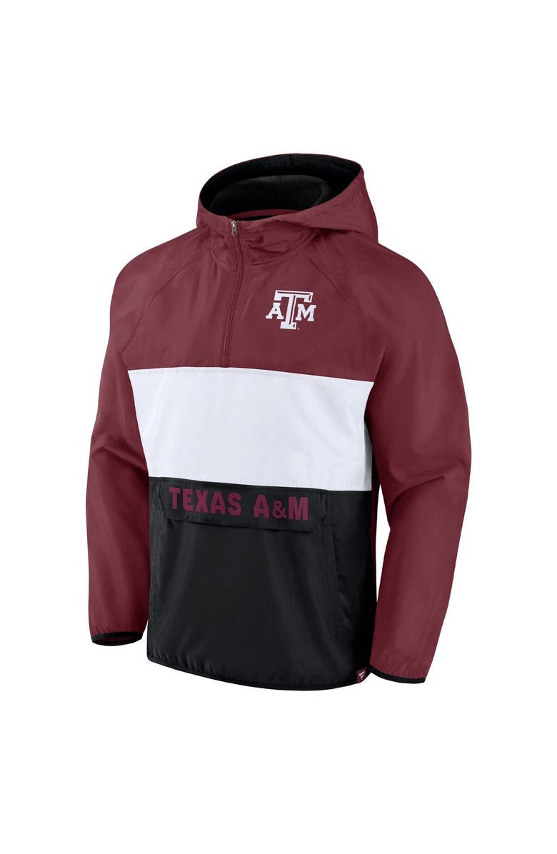 FANATICS Men's Fanatics Branded Maroon Texas A&M Aggies Victory On Raglan Quarter-Zip Hoodie, Alternate, color, 
