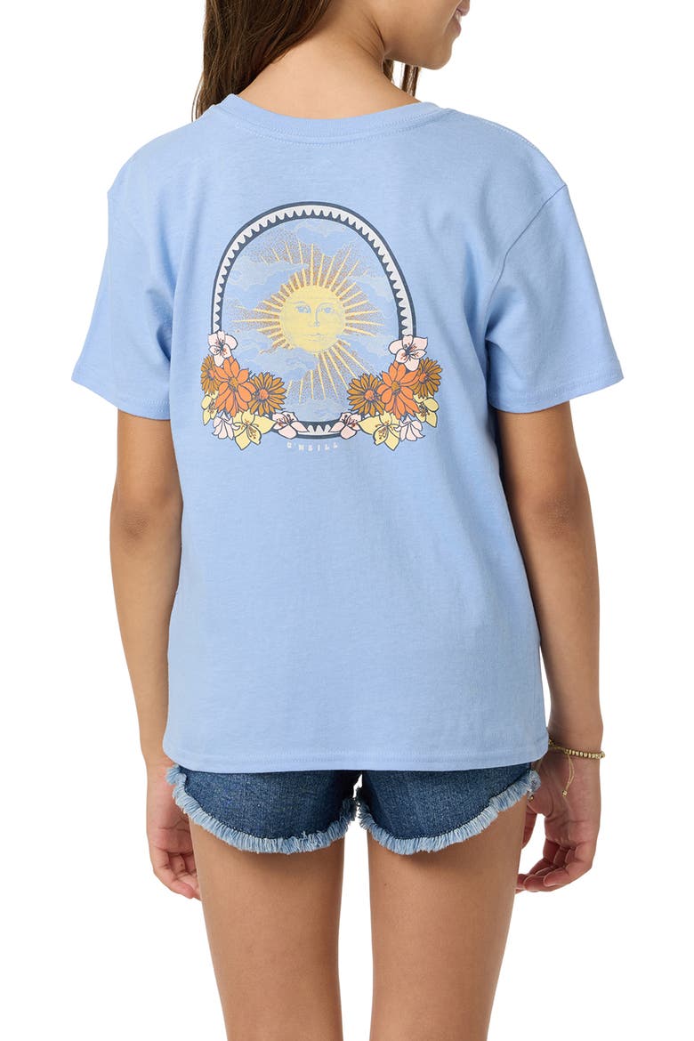 Kids' Mystic Sun Angie Graphic T-Shirt, Alternate, color, BLUE GLASS