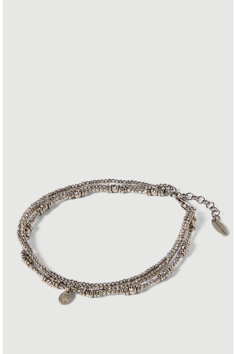 Sterling Silver anklet, Alternate, color, Silver