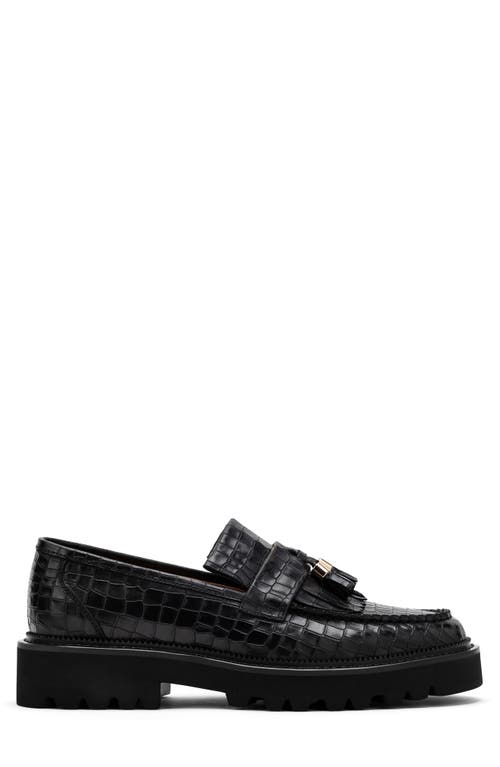 Marc Nolan Journey Croc Embossed Tassel Loafer