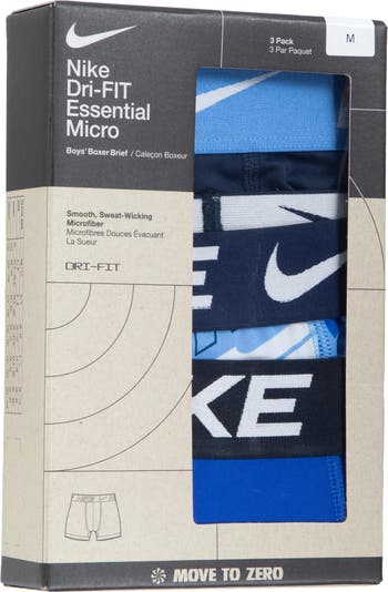 Kids' Assorted 3-Pack Micro Essentials Boxer Briefs