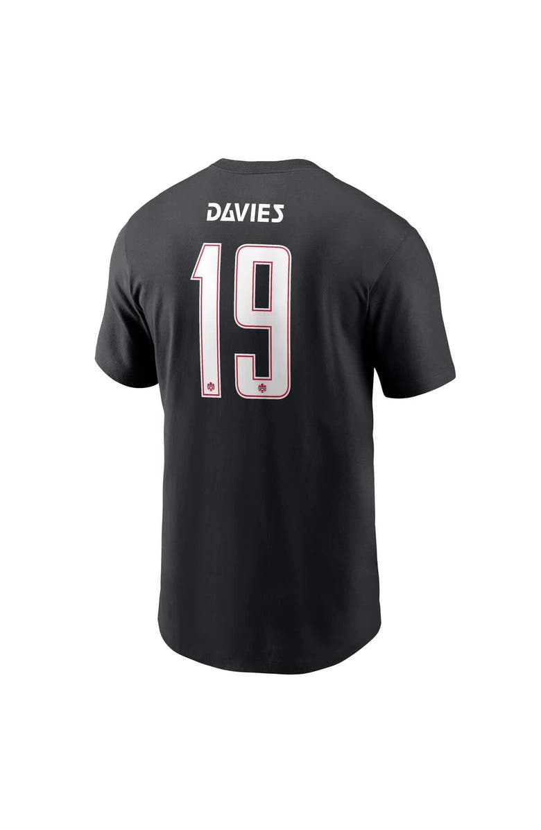 Nike Men's Nike Alphonso Davies Black Canada Soccer Away Name & Number T-Shirt, Alternate, color, Black
