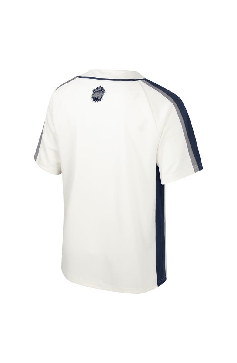 COLOSSEUM Men's Colosseum Cream Georgetown Hoyas Ruth Button-Up Baseball Jersey, Alternate, color, Cream
