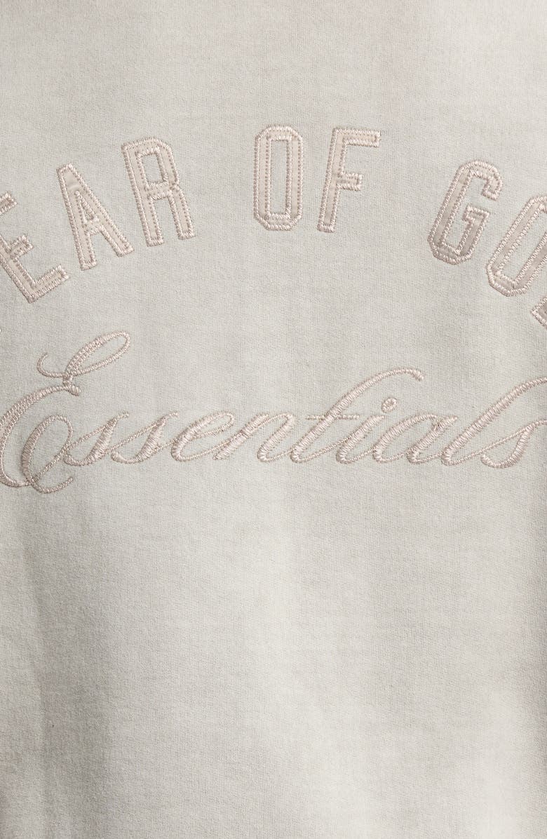 Fear of God Essentials Classic Polo Sweatshirt, Alternate, color, Smoke Grey