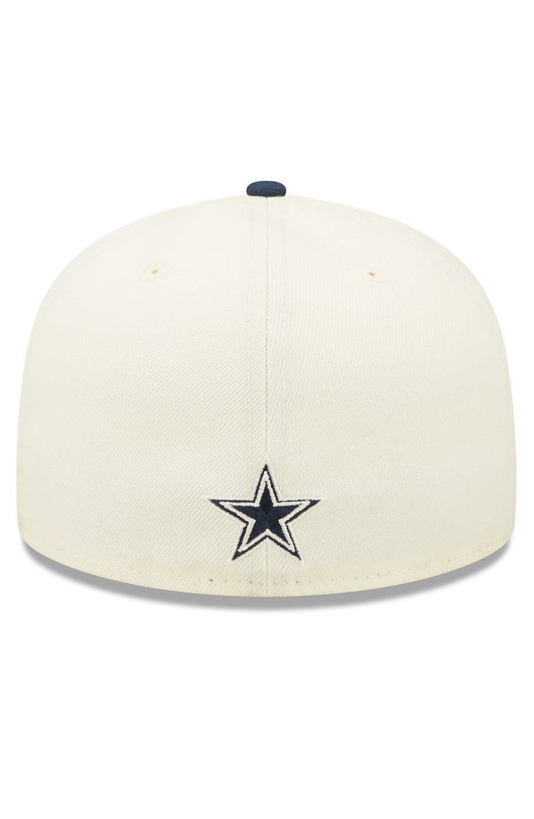 New Era Men's New Era Cream/Navy Dallas Cowboys 2022 Sideline 59FIFTY Fitted Hat, Alternate, color, Cream