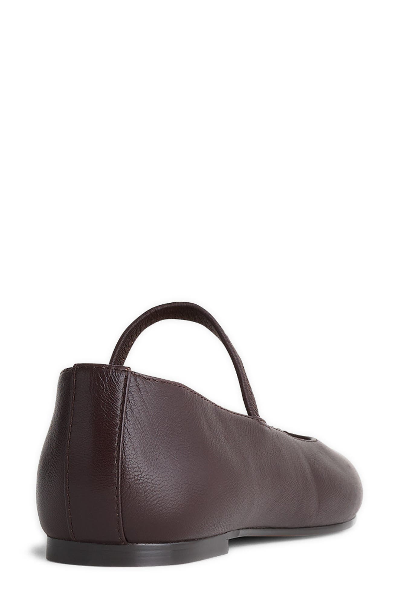 Madewell Greta Mary Jane Flat, Alternate, color, Coffee Bean