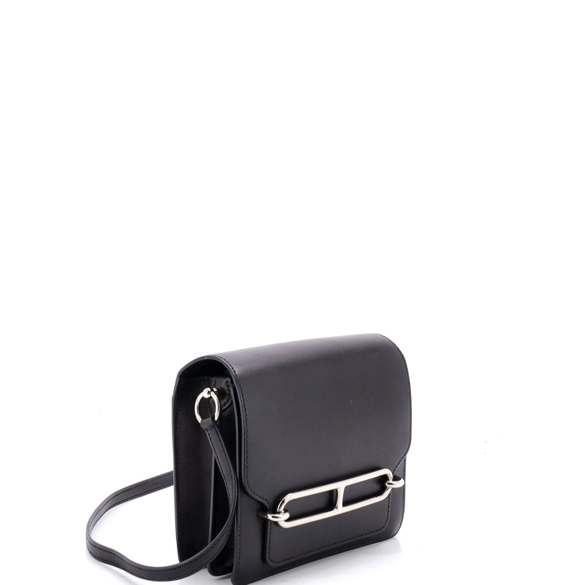 Pre-Owned Hermes Roulis Bag Evergrain 18, Alternate, color, Noir