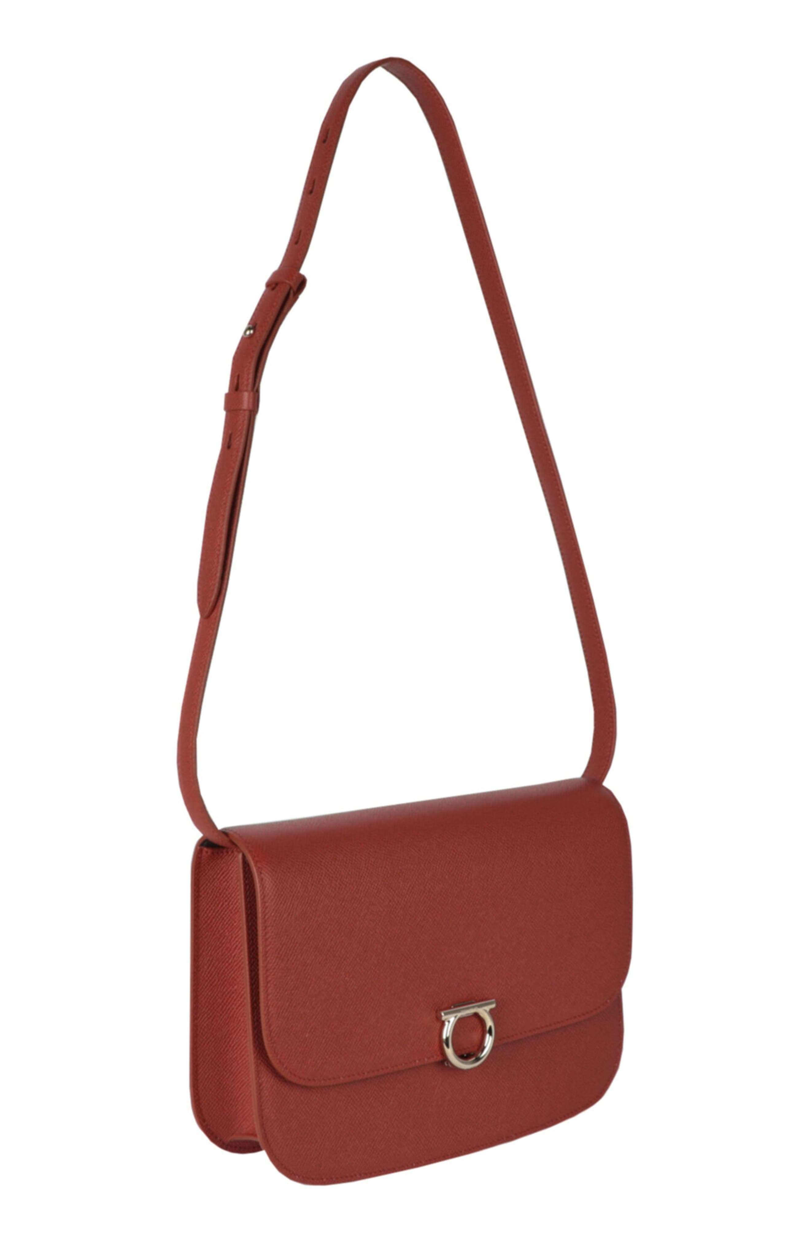 FERRAGAMO Gemini Leather Crossbody Bag, Alternate, color, 