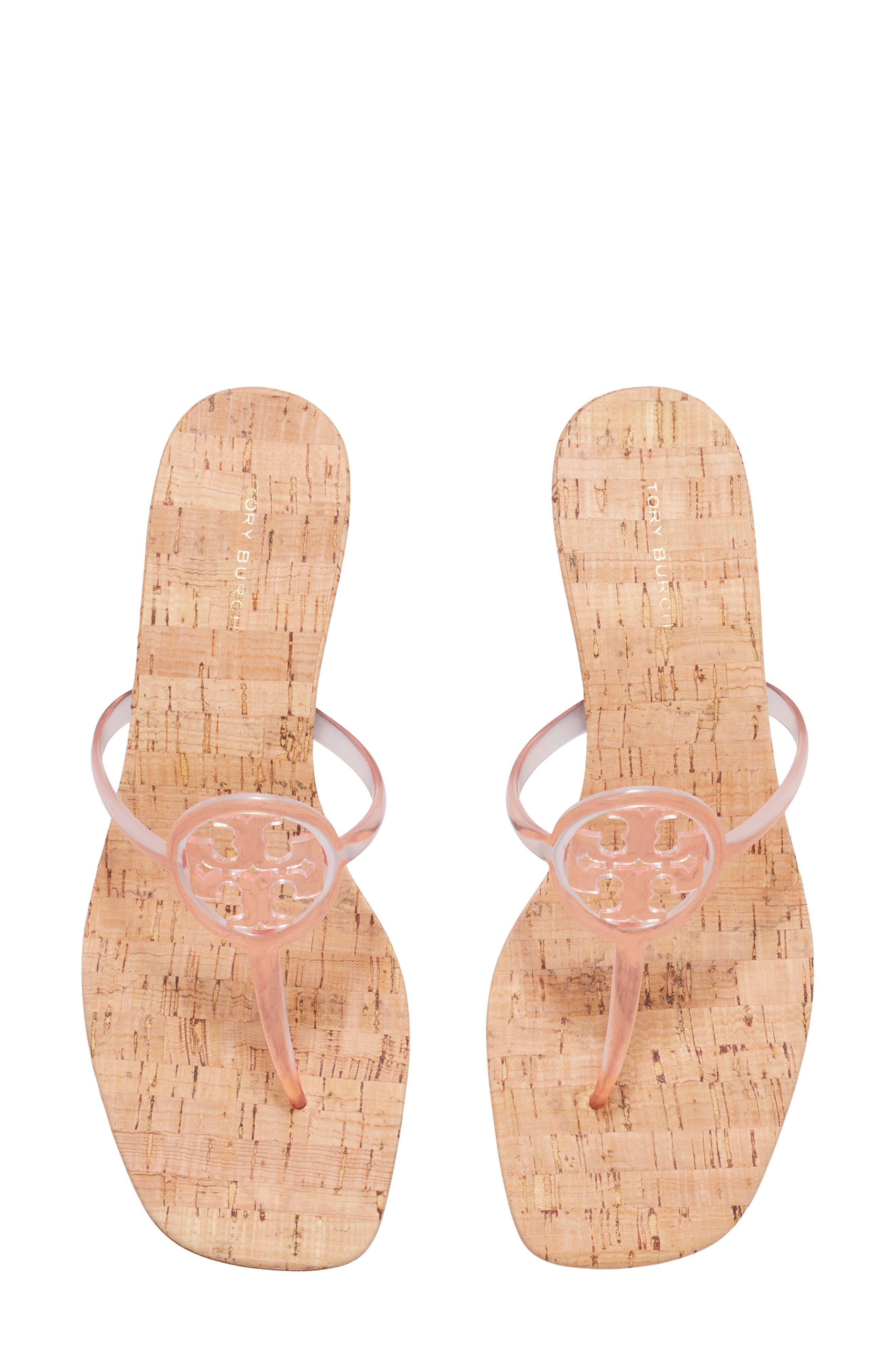 Tory Burch Miller Jelly Kitten Heel Sandal, Alternate, color, Pink Quartz