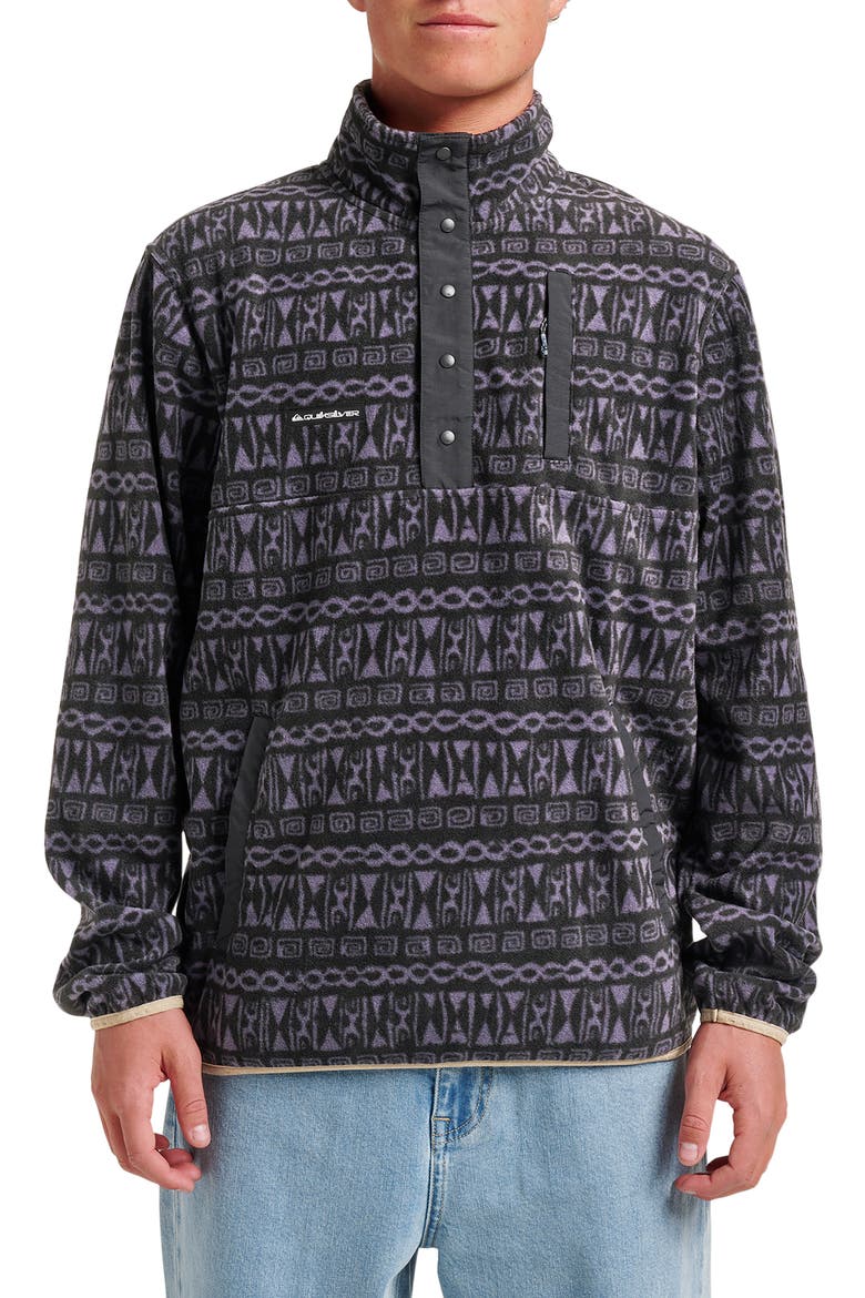 No Destination Fleece Pullover, Main, color, GRAYSTONE