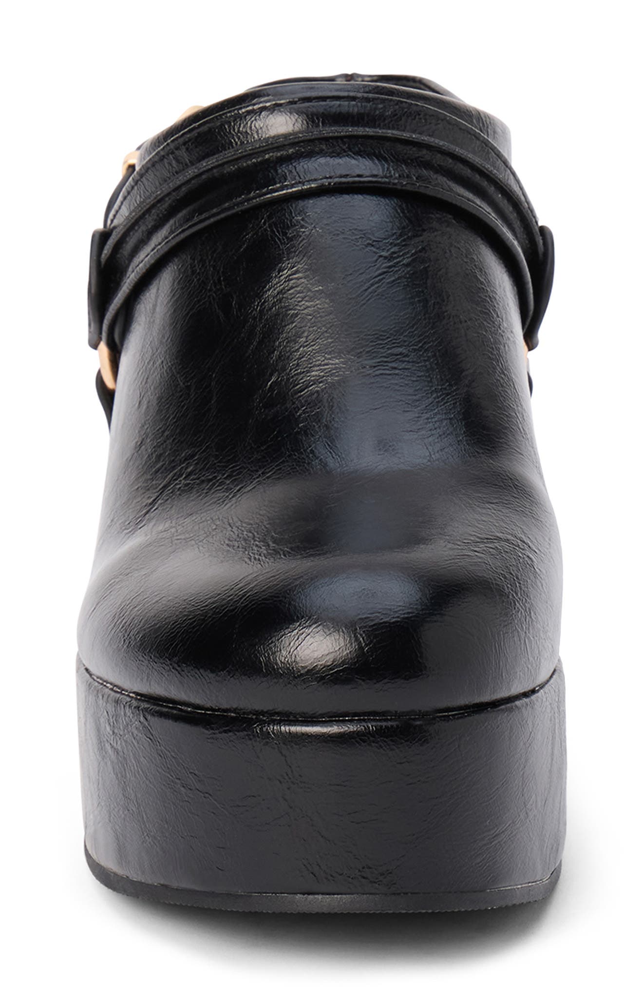 Sawyer Block Heel Platform Clog, Alternate, color, BLACK