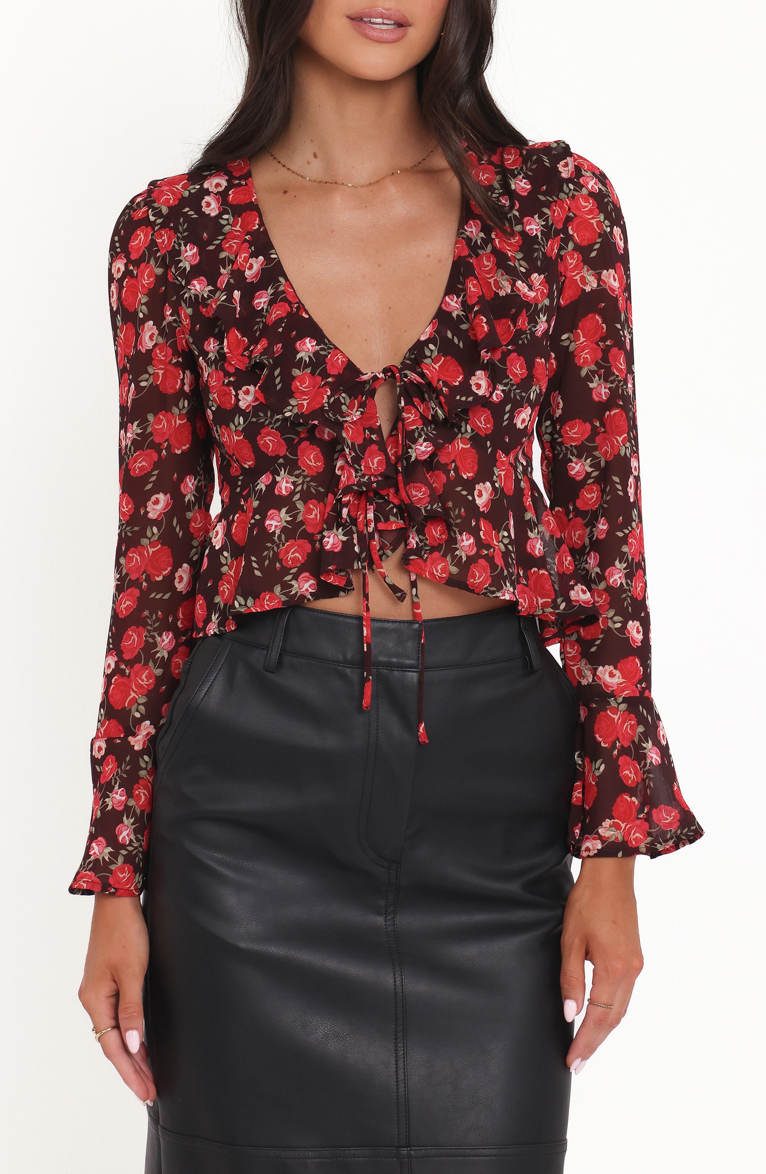selected BROWN FLORAL