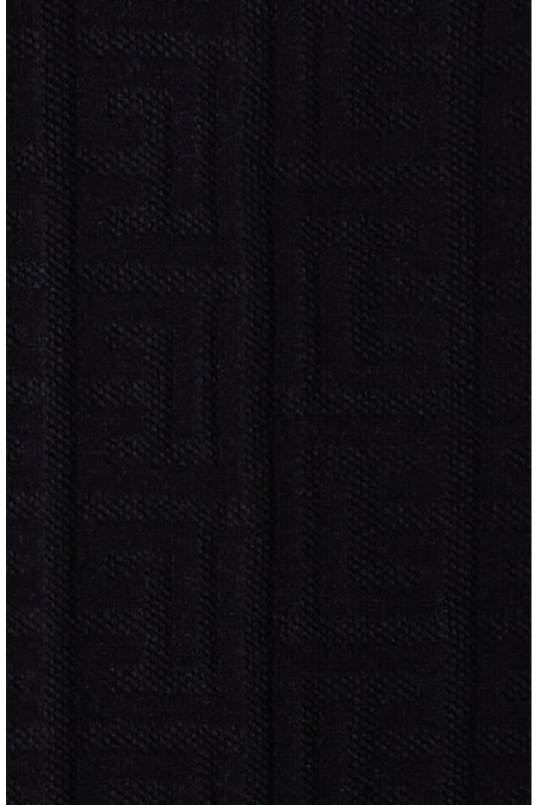Monogarm Jacqurd Polo Sweater, Alternate, color, 0PA BLACK