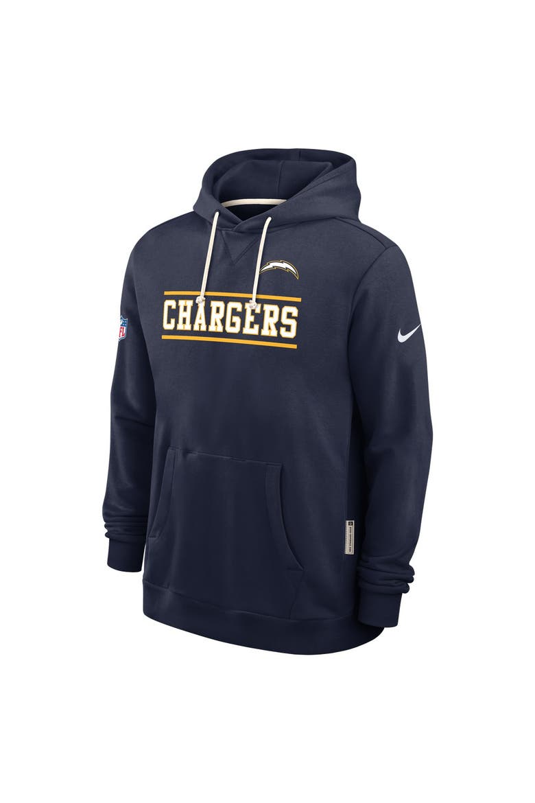 Men's Nike Navy Los Angeles Chargers Standard Issue Replay Officials Alternate Dri-FIT Hoodie, Alternate, color, Navy