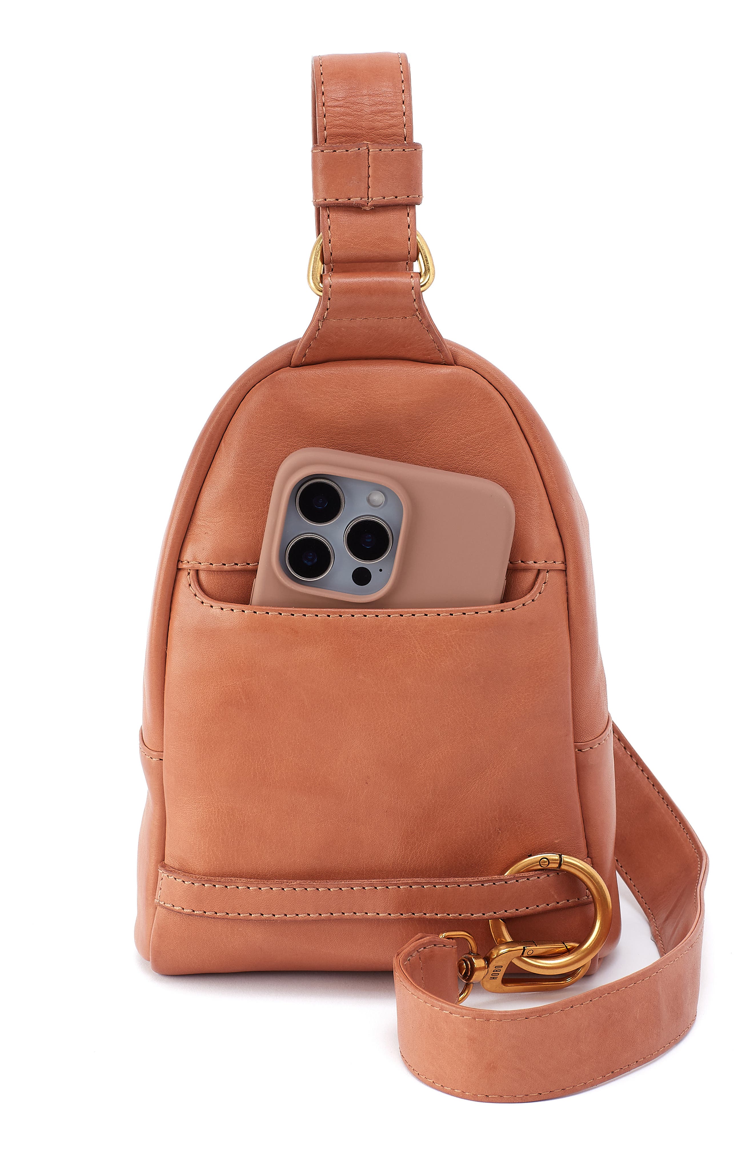 HOBO Fern Woven Leather Sling Bag, Alternate, color, Harvest Wheat