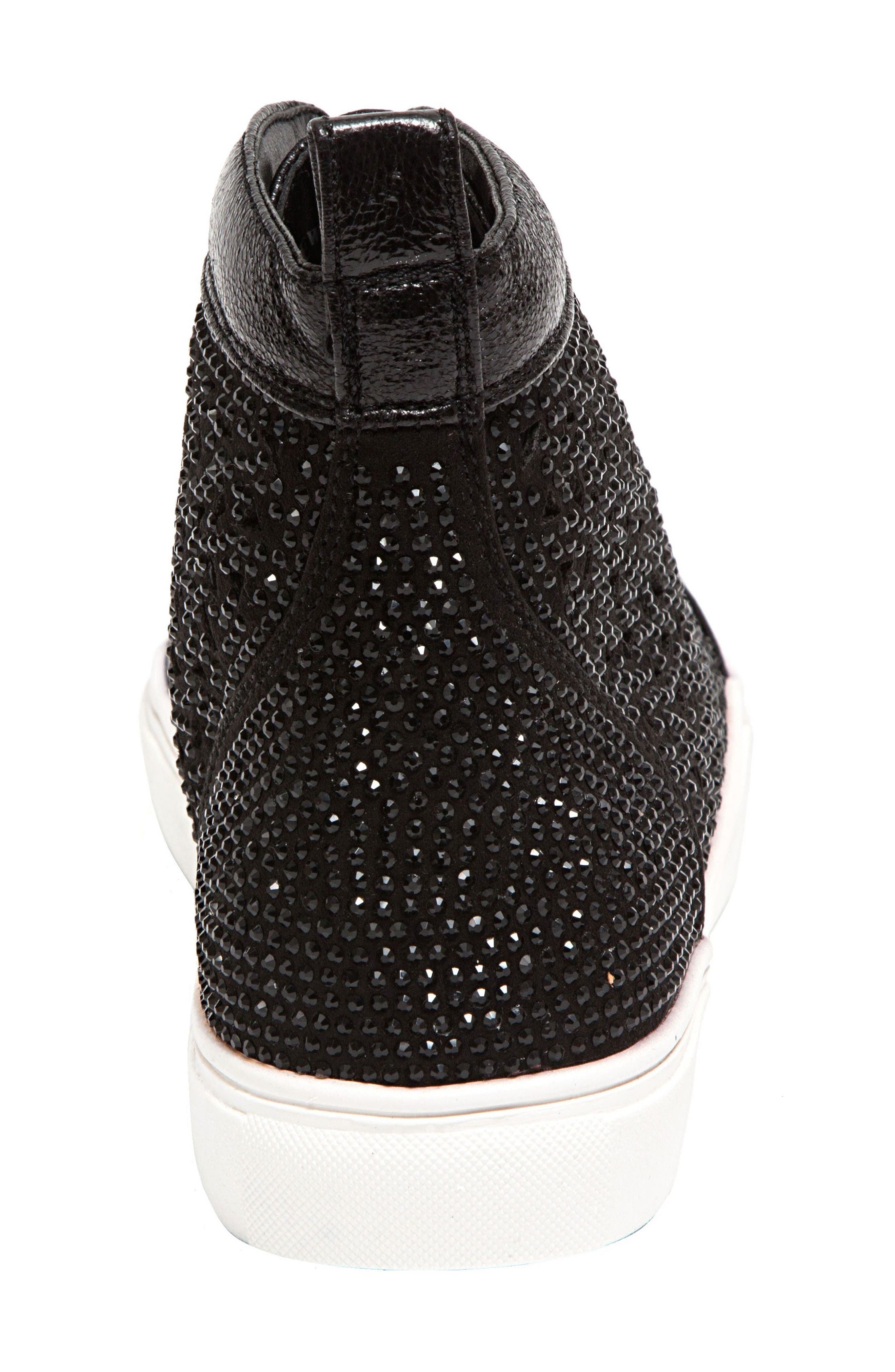 LADY COUTURE New York High Top Sneaker, Alternate, color, Black