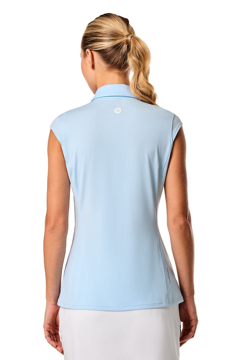 Women's Dew Performance Sleeveless Polo, UPF 50+ Sun Protection, Main, color, Skyride