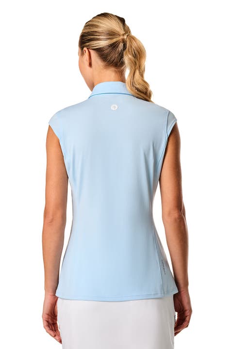 Women's Dew Performance Sleeveless Polo, UPF 50+ Sun Protection