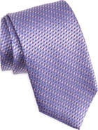 David Donahue Geometric Silk Tie