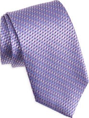 David Donahue Geometric Silk Tie