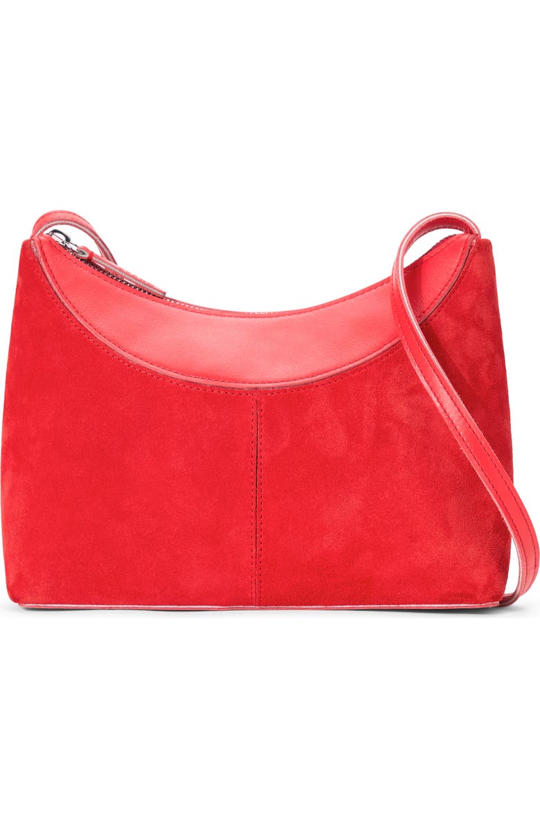 STAUD Rowey Shoulder Bag, Main, color, Red Rose