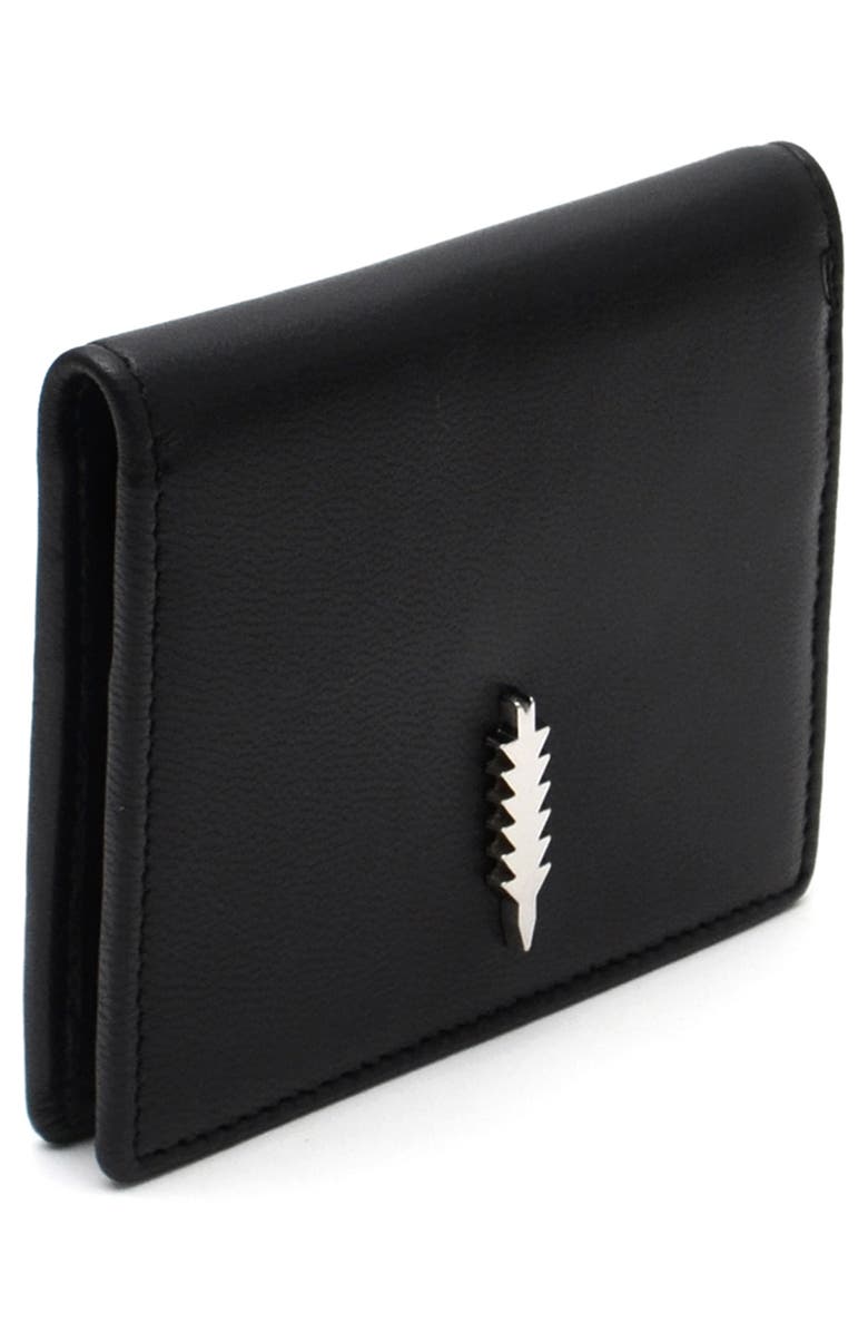 Thacker Cassie Leather Card Wallet, Alternate, color, Black