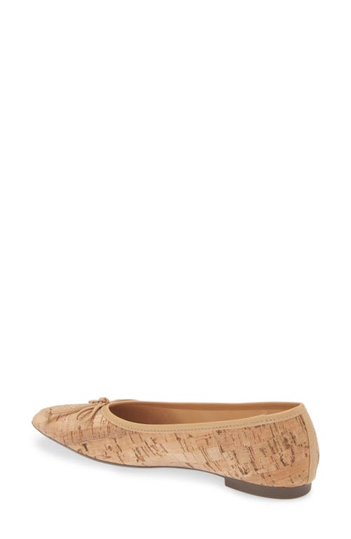 Schutz Arissa Square Toe Ballet Flat In Natural/light Wood
