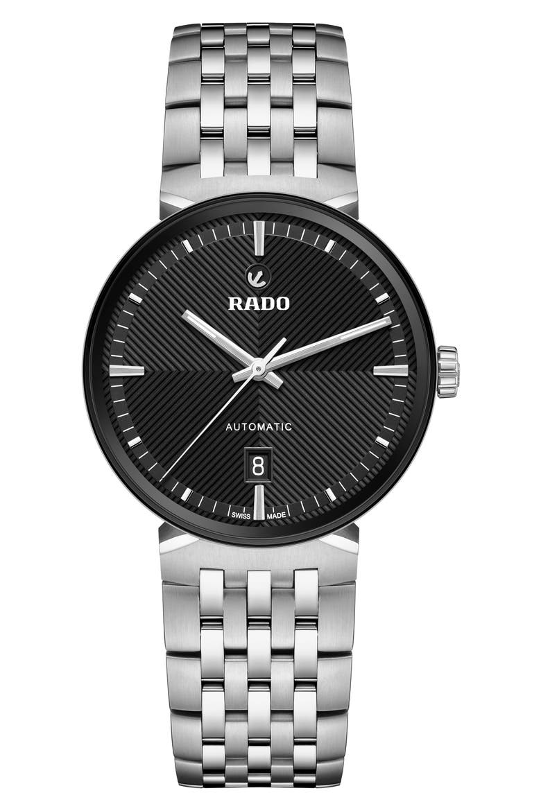 Florence Automatic Bracelet Watch, 39mm, Main, color, BLACK