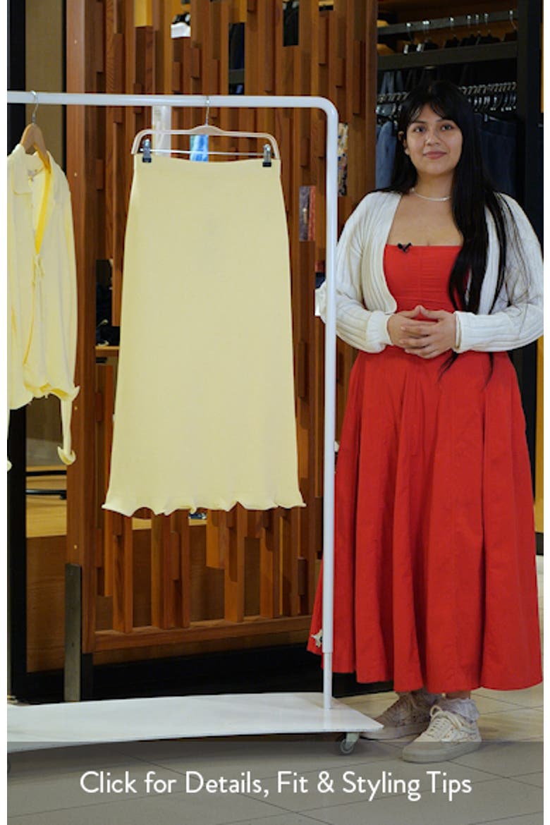Isla Ruffle Hem Sweater Skirt video