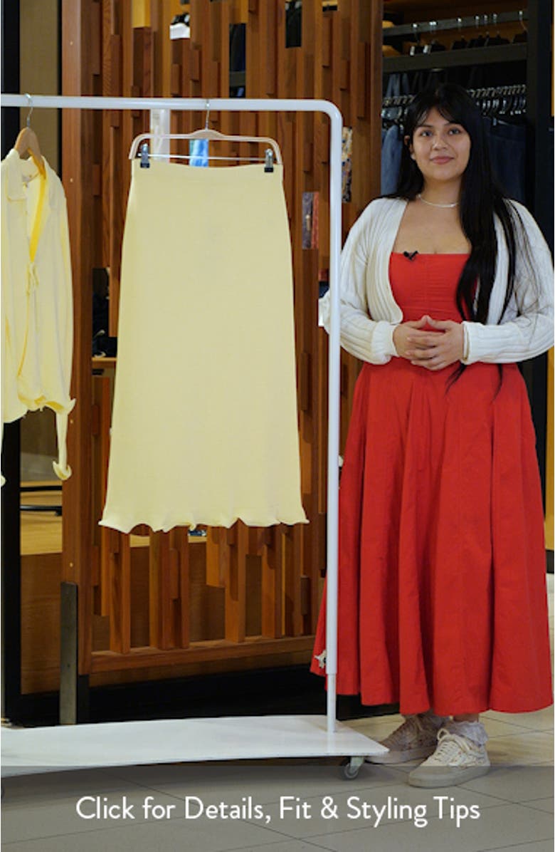 Isla Ruffle Hem Sweater Skirt, sales video thumbnail