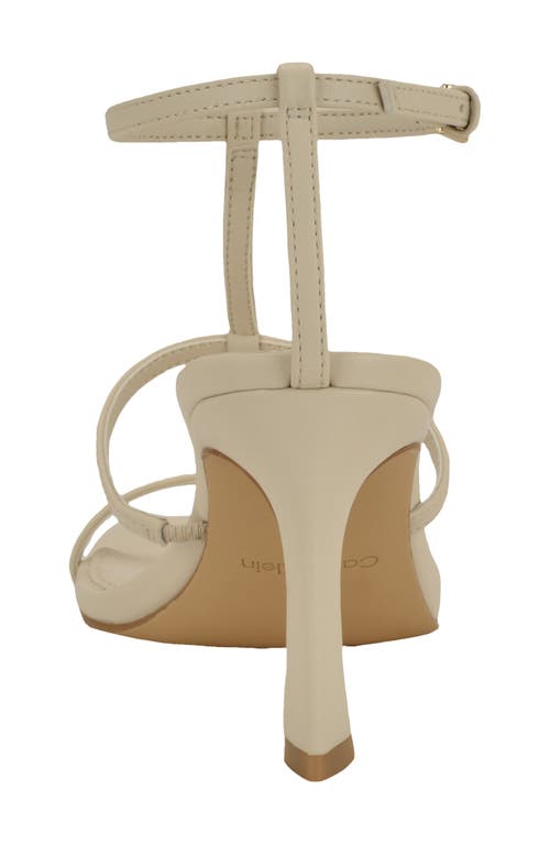 Calvin Klein Pelara Ankle Strap Sandal In White