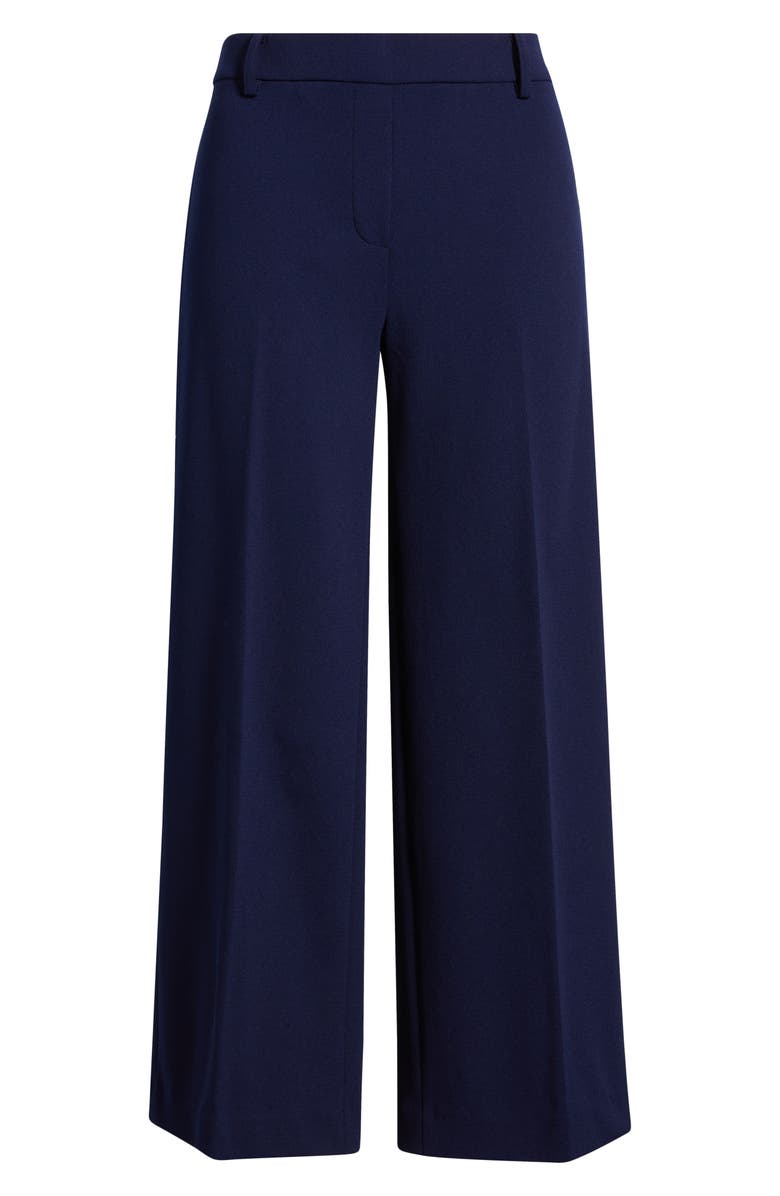 Anne Klein Wide Leg Crop Pants, Alternate, color, Distant Mountain